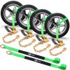 Trekassy 6 Pack 2" x96" Tire Straps Car Ratchet Wheel