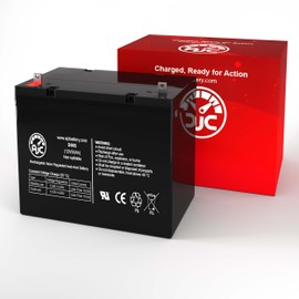 AJC Battery Compatible with Invacare TDXSIV-HD 12V 55Ah Mobility Scooter Battery