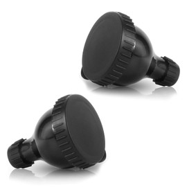 QHLWTT 2Pcs Helpful Sleek Portein Water Bottle Funnel Plastic Powder Supplement Funnel Small Protein Powder Container for Workout, Fitness, Travel (Black)