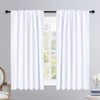 NICETOWN Window Treatment Curtain Panels - (White Color) W52 x