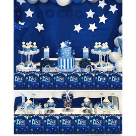 16 Pieces Baby Boy 1st Birthday Party Favors Bags,Mr Onederful First Birthday Gift Snacks Treat Candy Favors Bags with Handles for Boys 1st Birthday Party Decorations