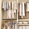 STORAGE MANIAC Adjustable Closet Rod Hanging Clothes Heavy Duty Closet