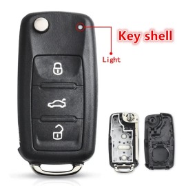 Unbranded  FOR VW VOLKSWAGEN 2010 - 2014 FLIP KEY FOB SHELL CASE JETTA BEETLE PASSAT GTI