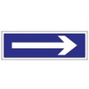 V Safety 78012AX-R Arrow Right Garage Sign - Landscape -