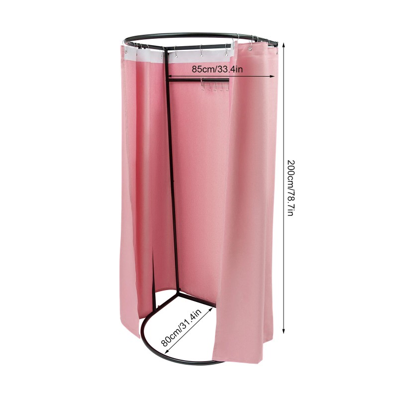 Unbranded Fitting Room with Shading Curtain, Modern Clothing Store Fitting