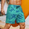 Feorafei Men's Quick-Dry Swimming Trunks 7 Inch with Compression Liner
