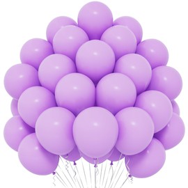Purple Balloons, Pack of 50 12 Inch Macaron Purple Balloons, Latex Dark Purple Balloons for Women, Girls, Children for Purple Theme Birthday Party Proposal Wedding Baby Shower Engagement Anniversary