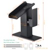 Bathroom Sink Led Faucet Waterfall Spout Black RGB 3 Colors