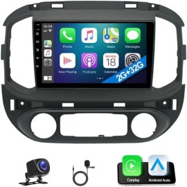 Unbranded Car Radio for Chevy Colorado 2015-2017 with Wireless CarPlay Android Auto 2G+32G