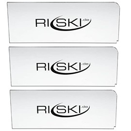 RiSki Ski Scraper Blade - Plexi Blade 4 mm Set (Pack of 3)