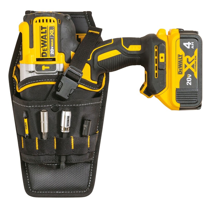 DEWALT Drill Holster for Tool Belt, Durable, Easy Tool Access