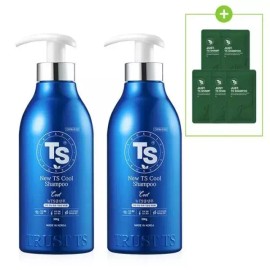 TS 뉴TS 쿨샴푸 500g X 2개 + 6g 샴푸 5개 두피쿨링 여름샴푸 탈모완화 New TS Cool Shampoo 500g x 2 + 6g Shampoo 5pcs Scalp Cooling Summer Shampoo Anti-Hair Loss