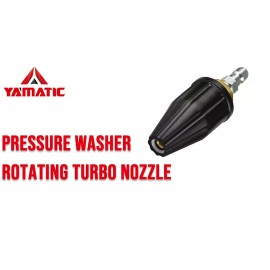 YAMATIC Pressure Washer Turbo Nozzle for Hot Water 360° Rotating 5000 PSI 4 GPM