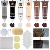JIANGZHIB Leather Repair Cream, 6 Colours Leather Repair Set, Faux Leather Repair Kit with Thick Gloves, Sponge and Towel, Leather Repair Set for Car Seats, Sofa, Leather Jacket, Shoes