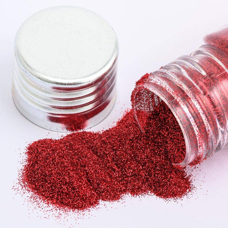 Italian Options Christmas Craft Red and Green Glitter Sparkles Sequins