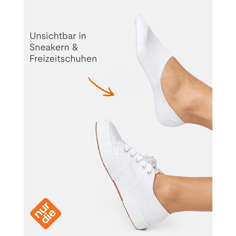 Nur Die Bamboo Socks Pack of 2 Women's Barely Visible