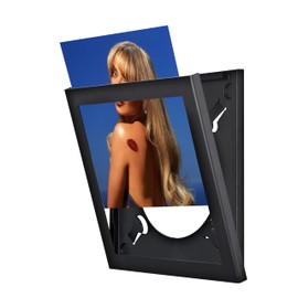 Show & Listen – Vinyl Record Frame | 12x12 LP Album Cover Frame for Wall Display | Flip-Open Black Design for Music Décor