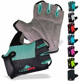 LuxoBike - Guantes de ciclismo antideslizantes que absorben los golpes, transpirables, para hombres y mujeres