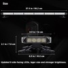 WOWTOU Roof Top Magnetic 80 LED Amber Emergency Strobe Light