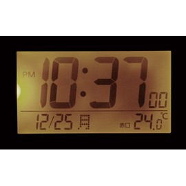 Rhythm 8RZ201SR03 Atomic Clock Alarm Temperature Calendar, White, 3.6 x 4.1 x 2.0 inches (9.1 x 10.5 x 5.2 cm)