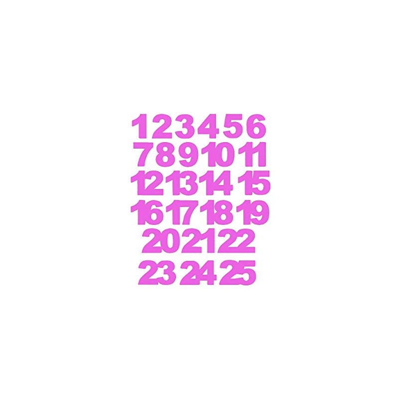 Numbers Numbers Advent Calendar 24 25 Sticker Numbers DIY 25mm,