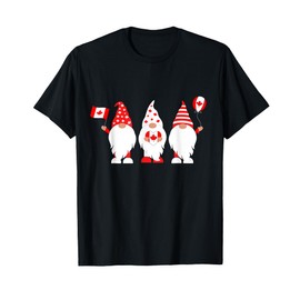Gnomies Canada Maple Leaf Canadian Flag Canada Day Gnomes T-Shirt