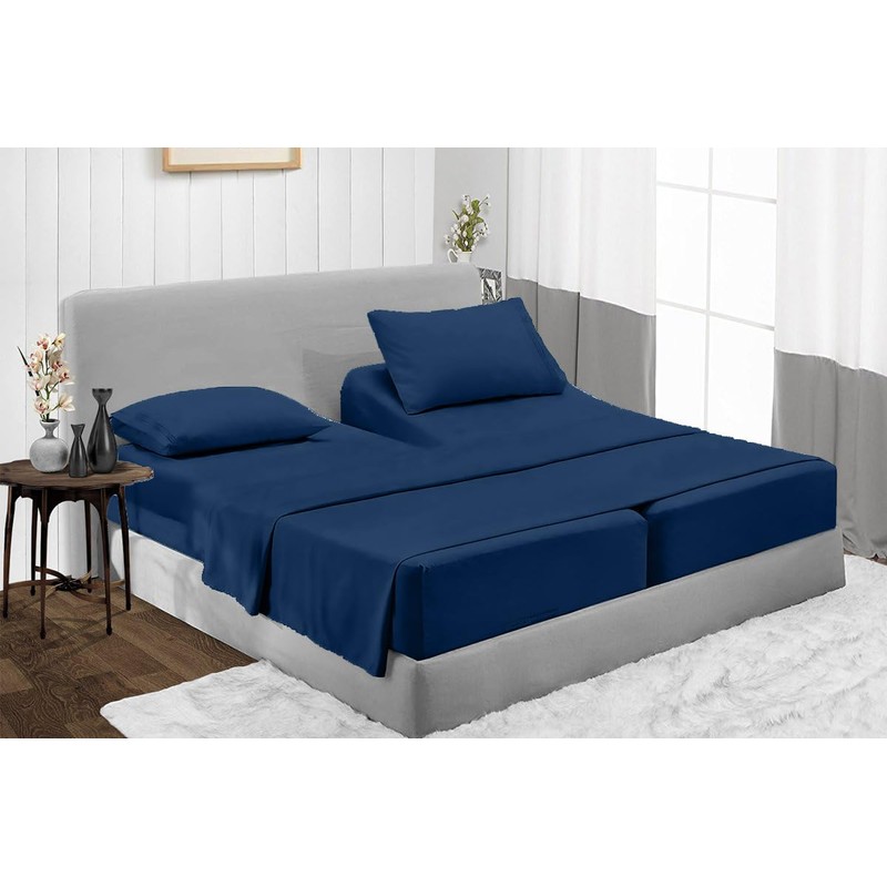 Split King Sheet Set for Adjustable Bed - 1000-Thread-Count 100%