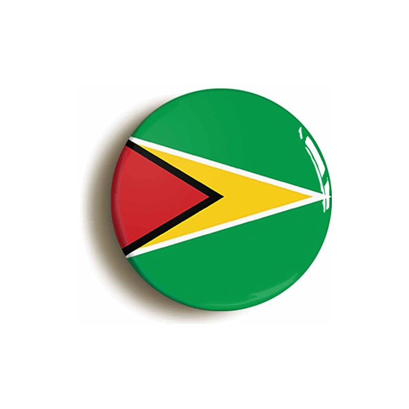 Ozorath GUYANA GUYANESE NATIONAL FLAG BUTTON BADGE (1inch / 25mm