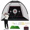 Golf Practice Net with Tri-Turf Mat - All in 1