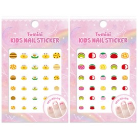 Tomini Kids Nail Sticker 2-piece set, T009 + T010, 1 piece / 투미니 키즈 네일 스티커 2종 세트, T009 + T010, 1개