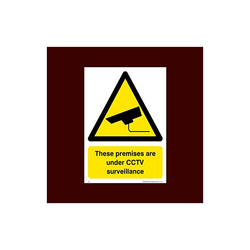 These premises are under CCTV surveillance Plastic Sign with double