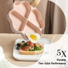 Caannasweis Egg Omelette Pan, 4-Cup Nonstick Granite Omelette Skillet Breakfast