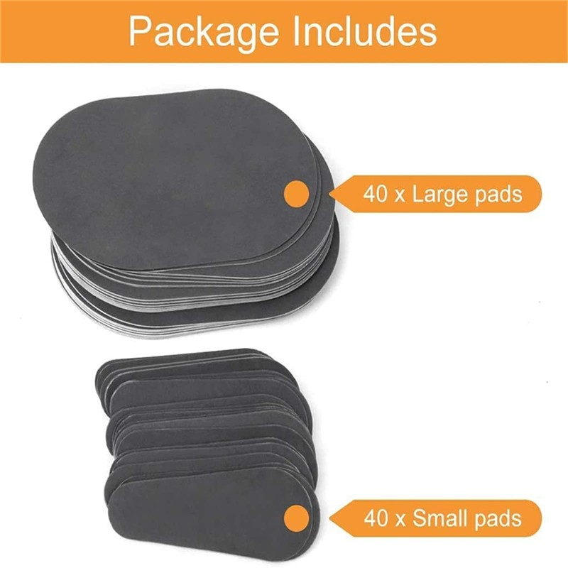 Tiuimk Set 80pcs Hair Removal Exfoliating Pads Smooth Legs Skin