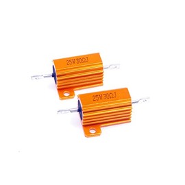 LM YN 25 Watt 30 Ohm 5% Wirewound Resistor Electronic Aluminium Shell Resistor Gold (Pack of 2)