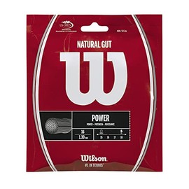 Wilson WRZ999800 Tennis String, Single, Brocade Kei Natural GUT 16 (Natural Gut 16), Natural, 0.05 inches (1.30 mm)
