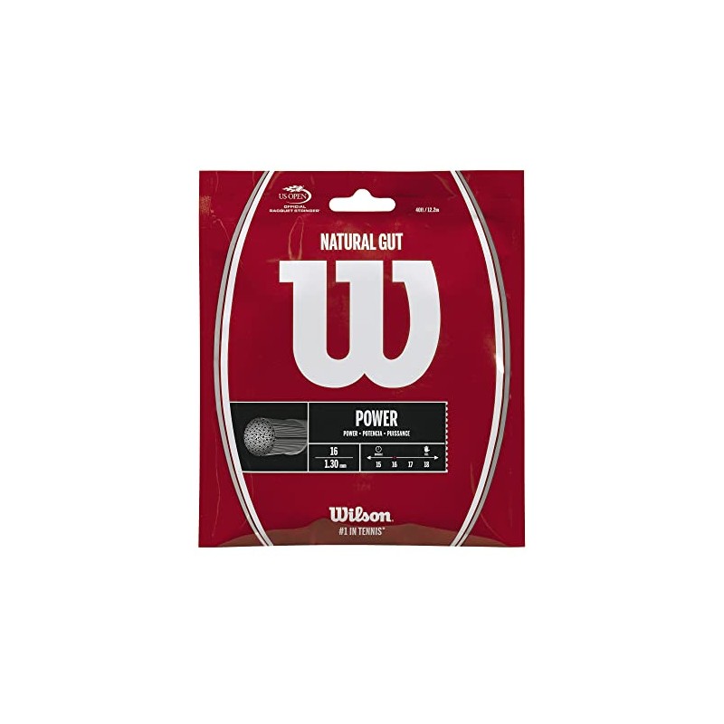 Wilson WRZ999800 Tennis String, Single, Brocade Kei Natural GUT 16