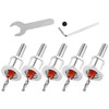 Bestgle 5 Pcs Countersink Drill Bit Set with Depth Stop,