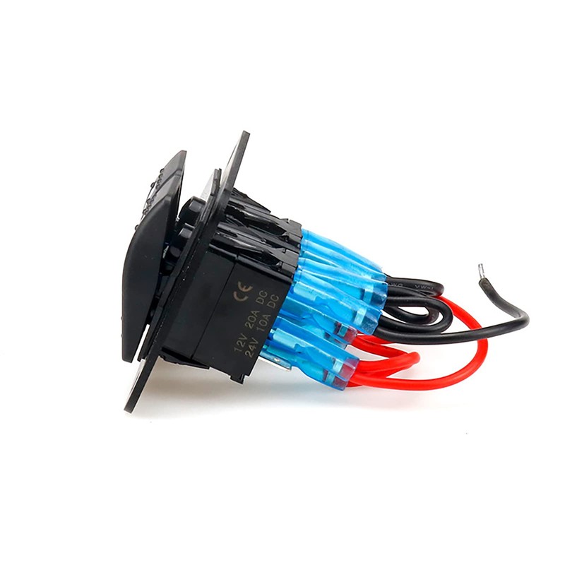 WANGCL Aluminum- 12v/24v Control Panel 2 Position ON/OFF Toggle Switch