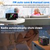 ThreeH Digitaler Wecker FM Radio Bunte Wecker Nachttisch Digitaluhr für