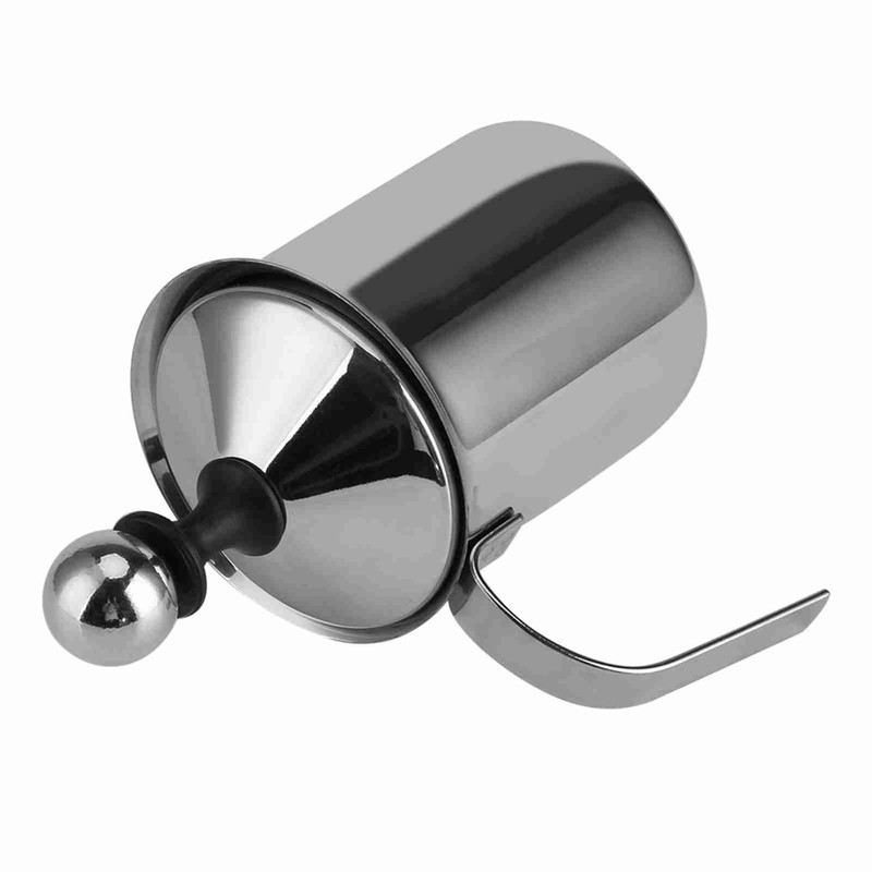400ML/800ML Stainless Steel Manual Milk Frother Double Mesh Coffee Foamer