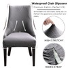RHYII Waterproof Wingback Side Chair Cover Set of 4, Stretch