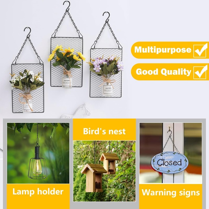 joonnair 5 m DIY Metal Hanging Chain with 10 Eye
