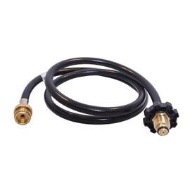 MI MADOL IMPORTS, LLC MADOL 12' LP Propane Gas Hose Adapter Set Hose Connects 1LB Propane Tank Connector Appliances to a Refillable Tank [948-685] High or Low Pressure for LP Gas Tanks