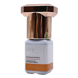 Sky Glue Eyelash Glue (5 ml, Lid Colour: Rose) Eyelash Extension Long Lasting Ultra Strong Hold Eyelashes Lashes New Glue by SKY Rose