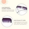 JOO'RTI Aviator Sunglasses Mens Womens, Retro Trendy Shades, Oversized Square