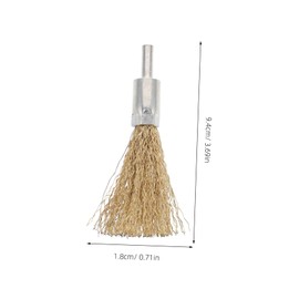 CHILDWEET Wire Wheel Brush Durable Drill Cleaning Brush for Tire Rim Polishing Ergonomic Grip for Easy Control Performance for Surface Treatment