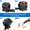 Control de interruptor de manillar, 1 par de interruptores de