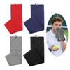 Haluway 4 Pack Golf Towels, 11.8"x11.8" Microfiber Waffle Pattern Towels