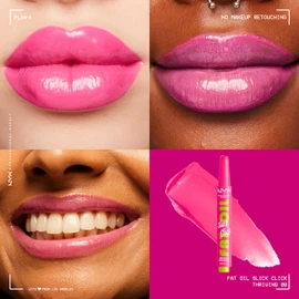 NYX Professional Makeup Nourishing Lipstick for Maximum Colour, Care and Moisture, with Avocado, Raspberry Oil and Cloudberry Oil, Vegan Formula, Fat Oil Slick Click, Thriving