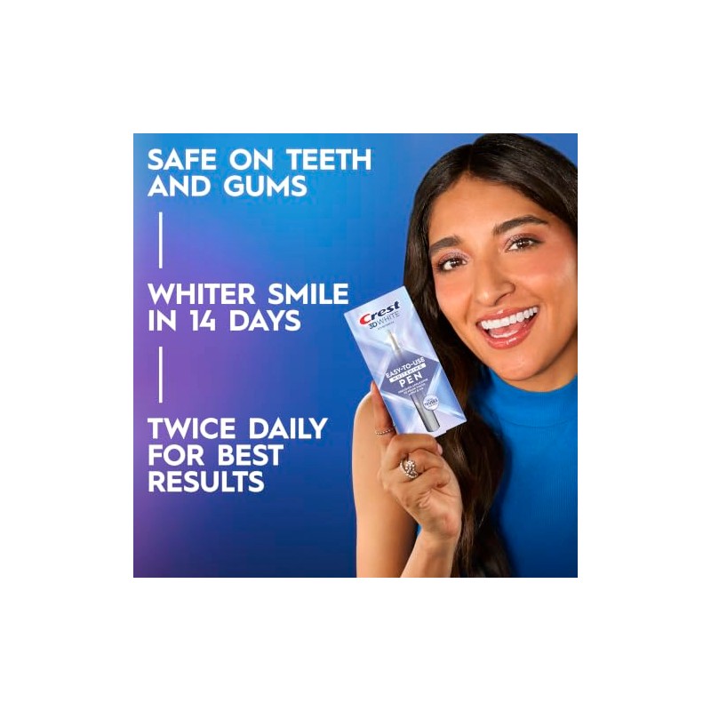 Trace Minerals- Crest 3DWhite Lápiz Blanqueador Dental, Fácil de Usar,